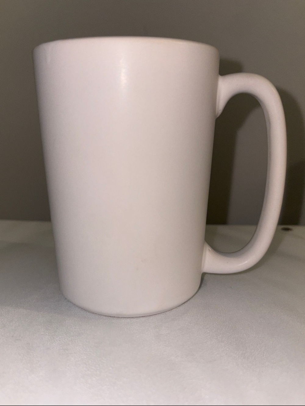 Classic Matte White Ceramic Coffee Mug Cup Glossy Interior - Picture 2 of 4